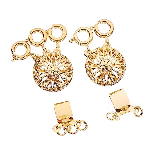 EPIGEIST 2Stücke Trennverschluss für DIY Schmuck Goldfarbene Trennclips für Mehrschichtige Ketten und Armbänder für Schmuckgestaltung von EPIGEIST