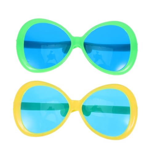 EPIGEIST 2Stücke Übergroße Hawaii Sonnenbrillen Lustige Partybrillen für Strand für Fotoautomaten und Sommerfeiern Tropisches Kostümzubehör Leicht und Tragbar von EPIGEIST