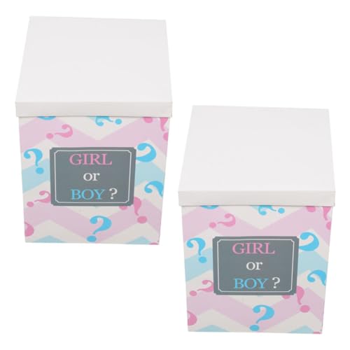 EPIGEIST 2pcs Geschlecht Enthüllen Papierbox Baby Geschlecht Enthüllung Box Mit Buchstaben Säugling Geschlecht Enthüllung Ballonbox Für Babypartyparty EPIGEIST 2pcs Geschlecht Enthüllen Papierbox Baby Geschlecht Enthüllung Box Mit Buchstaben Säugling Geschlecht Enthüllung Ballonbox Für Babypartyparty von EPIGEIST