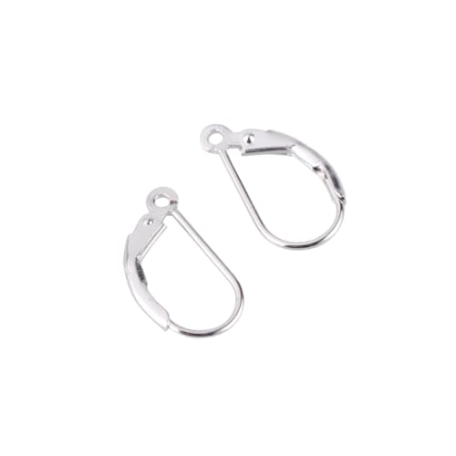 EPIGEIST 3 Paare D Förmige Französische Ohrclips Oval Ohrhaken Schmuckzubehör Sterling Silber Hypoallergen DIY Ohrring Verschlüsse Modische Ohrhaken für Damen und Basteln von EPIGEIST