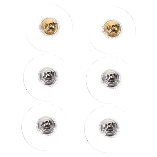 EPIGEIST 3 Paare Ohrstecker Verschlüsse Ohrstopper Ohrring Zubehör Sicher Hautfreundlich Elastisch Robust für Damen und DIY Schmuckgestaltung von EPIGEIST