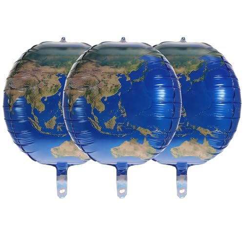 EPIGEIST 3 Stück Ballon Dekoration Aufblasbarer Foto -requisiten Party-kulisse Spielabend Aluminiumfolie Blue von EPIGEIST