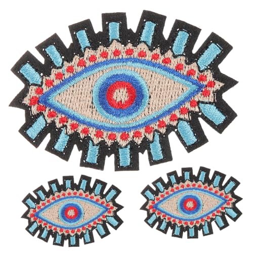 EPIGEIST 3 Stück Teiliges Alien augen Bügelflicken Multifunktionale Aufnäher für DIY Kleidung Taschen und Hüte Langlebige Hautfreundliche Applikationen mit Bösem Blick Motiv Einfach von EPIGEIST