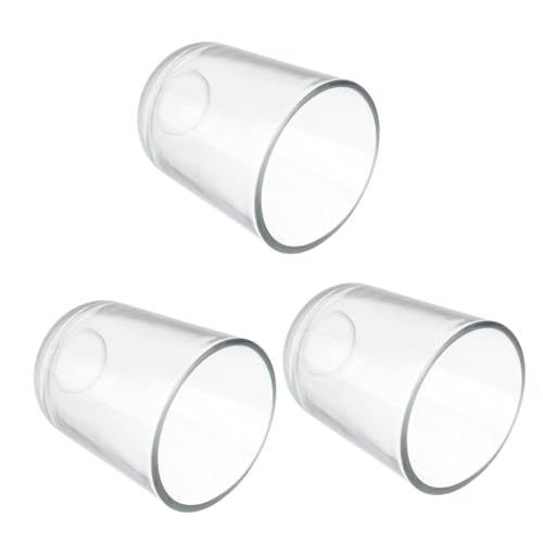 EPIGEIST 3 Stück Teiliges Glas Kerzenglas DIY Duftkerzenhalter Kreative Kerzengießform für Aromakerzen Selbermachen Kleine Runde Kerzengläser für Kerzenherstellung und Dekoration von EPIGEIST