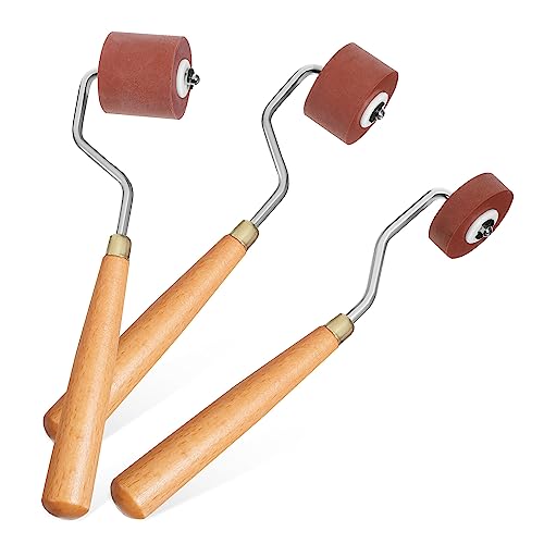 EPIGEIST 3 Stück Teiliges Gummiwalzen für Druckgrafik Stempelrollen Leimwalze mit Ergonomischem Holzgriff für Präzises Drucken und Vielseitiges Basteln EPIGEIST 3 Stück Teiliges Gummiwalzen für Druckgrafik Stempelrollen Leimwalze mit Ergonomischem Holzgriff für Präzises Drucken und Vielseitiges Basteln von EPIGEIST