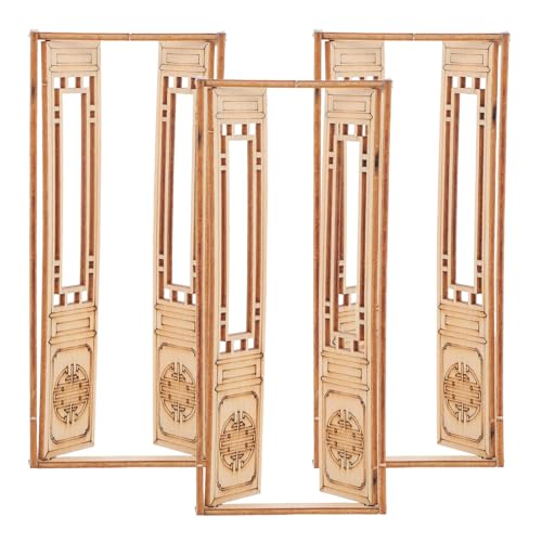 EPIGEIST 3 Stück Teiliges Miniatur Holztüren für Puppenhäuser Traditionelle Chinesische Huistyle Architektur Unbemalte Doppeltüren Diy Puppenhaus Möbel Zubehör Vielseitig für Kreative EPIGEIST 3 Stück Teiliges Miniatur Holztüren für Puppenhäuser Traditionelle Chinesische Huistyle Architektur Unbemalte Doppeltüren Diy Puppenhaus Möbel Zubehör Vielseitig für Kreative von EPIGEIST