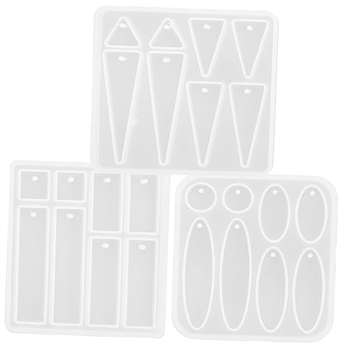 EPIGEIST 3 Stück Teiliges Silikonform für Ohrring Anhänger DIY Bruchsicheres Epoxidharz Gießform mit Glatter Innenfläche Oval Dreieckige Formen für Schmuck Schlüsselanhänger Basteln EPIGEIST 3 Stück Teiliges Silikonform für Ohrring Anhänger DIY Bruchsicheres Epoxidharz Gießform mit Glatter Innenfläche Oval Dreieckige Formen für Schmuck Schlüsselanhänger Basteln von EPIGEIST