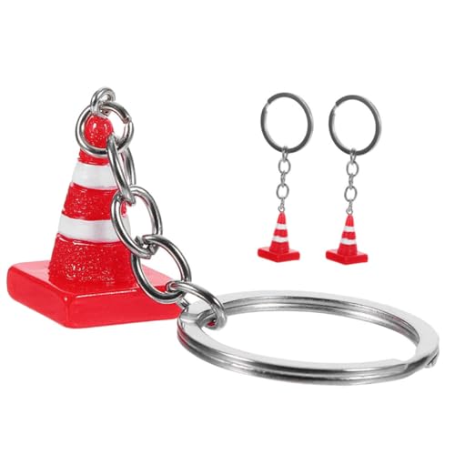 EPIGEIST 3 Stück Verkehrspolizeikegelschlüsselbund lustige schlüsselanhänger mini schlüsselanhänger Verkehrskegel-Schlüsselanhänger Mini -Schlüsselbund Kreativer Schlüsselanhänger Legierung von EPIGEIST