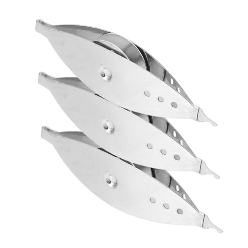 EPIGEIST 3 Stück Vintage Teiliges Tatting Shuttle aus Silber Metall Leichtes Handliches Spitzen Klöppelwerkzeug mit Glatter Oberfläche für Komfortables und Langlebige Nutzung für Handarbeit von EPIGEIST