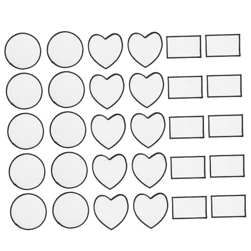 EPIGEIST 30 Stück Teiliges DIY Aufbügel Patch Weiß zum Bekleidungsreparieren und Gestalten Blanko Klebeflicken für Jacken Hüte Taschen und Textilien Beständig und Vielseitig für DIY EPIGEIST 30 Stück Teiliges DIY Aufbügel Patch Weiß zum Bekleidungsreparieren und Gestalten Blanko Klebeflicken für Jacken Hüte Taschen und Textilien Beständig und Vielseitig für DIY von EPIGEIST