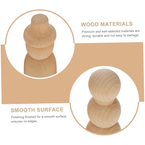 EPIGEIST 30 Stück Teiliges DIY Holzfiguren Unbemalt zum Bemalen Natürliche Holz peg Dolls für Kinderhandwerk Kreative Handarbeitsspielzeuge und Dekorationen zum Basteln und Bemalen EPIGEIST 30 Stück Teiliges DIY Holzfiguren Unbemalt zum Bemalen Natürliche Holz peg Dolls für Kinderhandwerk Kreative Handarbeitsspielzeuge und Dekorationen zum Basteln und Bemalen von EPIGEIST