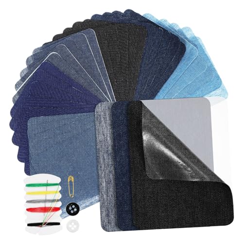 EPIGEIST 30 Stück Teiliges Jeans Flicken aus Reiner Baumwolle Bügelflicken zum Aufbügeln Strapazierfähige Kleidungsreparatur Patches für Risse Einfaches Aufbügeln ohne Nähen Atmungsaktiv EPIGEIST 30 Stück Teiliges Jeans Flicken aus Reiner Baumwolle Bügelflicken zum Aufbügeln Strapazierfähige Kleidungsreparatur Patches für Risse Einfaches Aufbügeln ohne Nähen Atmungsaktiv von EPIGEIST