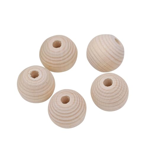 EPIGEIST 30 Stück Teiliges Naturbelassene Holzperlen mit Gewindemuster zum Auffädeln für DIY Schmuckherstellung Armbänder Halsketten Bastelperlen für Erwachsene EPIGEIST 30 Stück Teiliges Naturbelassene Holzperlen mit Gewindemuster zum Auffädeln für DIY Schmuckherstellung Armbänder Halsketten Bastelperlen für Erwachsene von EPIGEIST