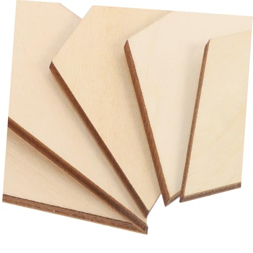 EPIGEIST 30 Stück Teiliges Rhombus Holzscheiben Robuste Holzstücke für DIY Bastelarbeiten Kreative Dekorationen Vielseitige Holzornamente für Partys und Wohnaccessoires von EPIGEIST