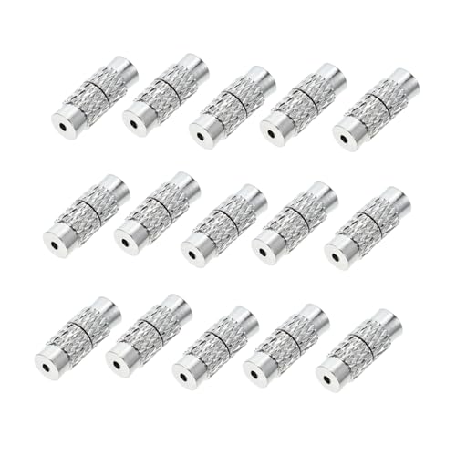 EPIGEIST 30 Stück Teiliges Schraubverschluss Schmuckverschlüsse Nickel Schmuckverbinder für Armbänder und Halsketten Leichtes DIY Schmuckzubehör für Perlenketten und Bastelarbeiten von EPIGEIST