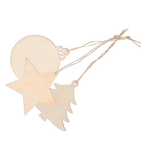 EPIGEIST 30 Stück Teiliges Weihnachts DIY Holzset mit Runden Baum Stern und Kugelanhängern Natürliche Holzscheiben für Kreative Christbaumschmuck und Tischdekoideen Vielseitig für Fenster EPIGEIST 30 Stück Teiliges Weihnachts DIY Holzset mit Runden Baum Stern und Kugelanhängern Natürliche Holzscheiben für Kreative Christbaumschmuck und Tischdekoideen Vielseitig für Fenster von EPIGEIST
