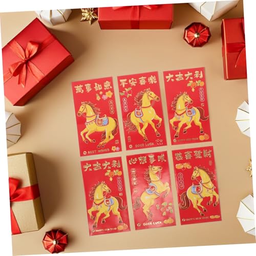 EPIGEIST 300 Stk. Kreative rote Umschläge für das Jahr des Pferdes chinesisches neujahr hong bao Festivalumschläge Mond Neujahrsgeldumschläge chinesisches neues jahr rotes paket Gewebe EPIGEIST 300 Stk. Kreative rote Umschläge für das Jahr des Pferdes chinesisches neujahr hong bao Festivalumschläge Mond Neujahrsgeldumschläge chinesisches neues jahr rotes paket Gewebe von EPIGEIST