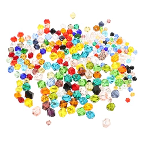 EPIGEIST 300 Stück Bicone Kristallperlen Mix Facettierte DIY Perlen zum Auffädeln für Armband Halskette Ohrringe Schmuckherstellung Bunte Bastelperlen von EPIGEIST