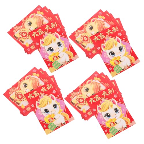 EPIGEIST 300 Stück Rote Umschläge Jahr Des Pferdes Kreative Geldumschläge für Neujahr Geburtstag Hochzeit Traditionelle Hongbao mit Prägung für Festliche Anlässe EPIGEIST 300 Stück Rote Umschläge Jahr Des Pferdes Kreative Geldumschläge für Neujahr Geburtstag Hochzeit Traditionelle Hongbao mit Prägung für Festliche Anlässe von EPIGEIST