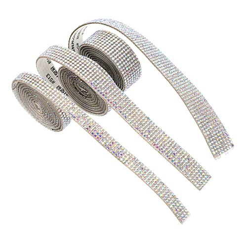 EPIGEIST 3Rollen DIY Selbstklebendes Strassband Funkelnde Diamantgürtel für Bastelprojekte Dekoration von Kleidung Accessoires und Geschenken Vielseitige von EPIGEIST