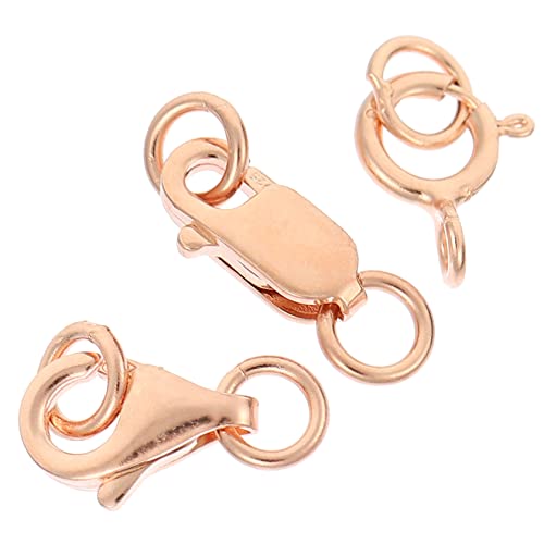 EPIGEIST 3Stücke Hummerverschlüsse für Schmuck Robuste Karabinerverschlüsse Roségold für DIY Armbänder und Halsketten Langlebig und Rostfrei von EPIGEIST