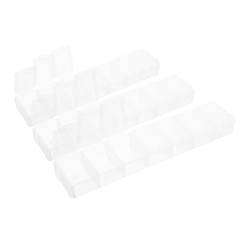 EPIGEIST 3Stücke Transparente Schmuck Organizer Boxen Kunststoff Aufbewahrungsbehälter mit Trennwänden für Schmuck Perlen Make Up Miniaturen und Bastelbedarf EPIGEIST 3Stücke Transparente Schmuck Organizer Boxen Kunststoff Aufbewahrungsbehälter mit Trennwänden für Schmuck Perlen Make Up Miniaturen und Bastelbedarf von EPIGEIST