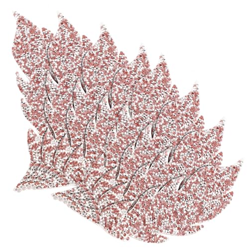 EPIGEIST 4 Paare Strasspatch abriebfeste Kleidungsflicken Flecken bestickt kleine Hutaufnäher Aufnäher für Kleidung zarte Kleiderflicken Mantelflicken Heißschmelzkleber Rosa von EPIGEIST