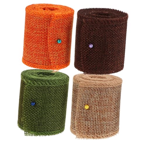 EPIGEIST 4 Rollen dekoratives Band Hochzeit Sackleinenband bunt Weihnachtsband Girlande Hochzeitsdekorationen weißes Band Weihnachtsdekorationen Leinenstreifen selber machen Hochzeitsband EPIGEIST 4 Rollen dekoratives Band Hochzeit Sackleinenband bunt Weihnachtsband Girlande Hochzeitsdekorationen weißes Band Weihnachtsdekorationen Leinenstreifen selber machen Hochzeitsband von EPIGEIST