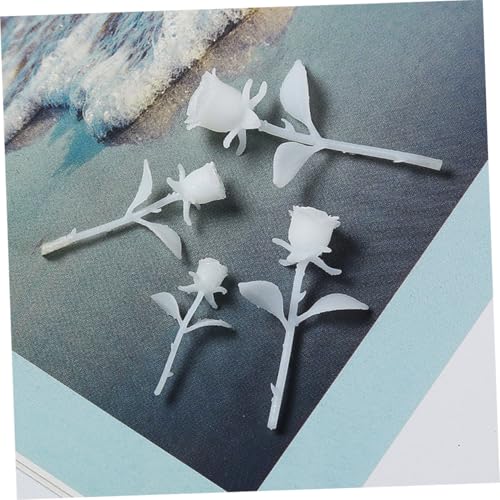 EPIGEIST 4 STÜCKE Teiliges Mini Resin Rosenmodell DIY Kristall Harz Ornament Einzigartige Miniatur Dekoration Kreative Bastelidee für Epoxidharz Kunsthandwerk von EPIGEIST