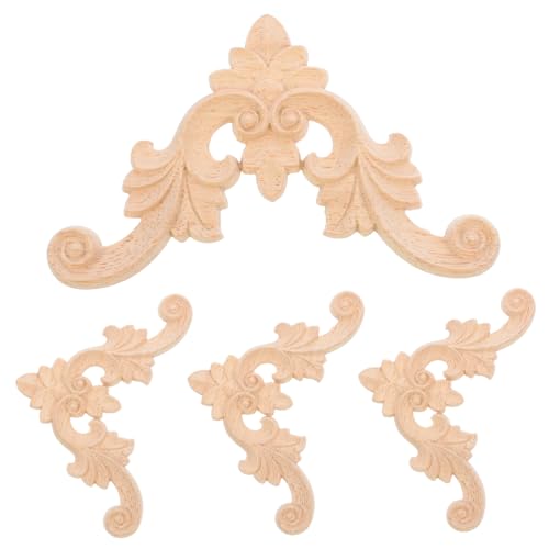 EPIGEIST 4 Stück DIY Holzschnitzerei-aufkleber, Vintage-blumen-eck-onlays, Unbemalte Möbelapplikationen Für Schranktüren, Kleiderschrank, Heimdekoration EPIGEIST 4 Stück DIY Holzschnitzerei-aufkleber, Vintage-blumen-eck-onlays, Unbemalte Möbelapplikationen Für Schranktüren, Kleiderschrank, Heimdekoration von EPIGEIST