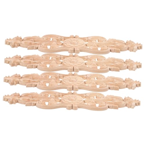 EPIGEIST 4 Stück Holzgeschnitzte Onlay Applikationen Teiliges Unbemalt Langlebig Natürliche Möbelornamente für Tür Schrank Wand DIY Holzverzierung Klassische Muster EPIGEIST 4 Stück Holzgeschnitzte Onlay Applikationen Teiliges Unbemalt Langlebig Natürliche Möbelornamente für Tür Schrank Wand DIY Holzverzierung Klassische Muster von EPIGEIST