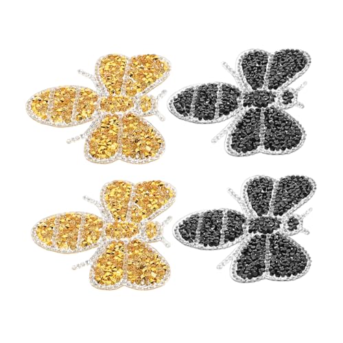 EPIGEIST 4 Stück Kristall-patches: Dekorative Bienen-strass-applikationen Zum Aufbügeln, Bestickte Patches Für Kleidung, Schuhe, Taschen, Diy-basteln EPIGEIST 4 Stück Kristall-patches: Dekorative Bienen-strass-applikationen Zum Aufbügeln, Bestickte Patches Für Kleidung, Schuhe, Taschen, Diy-basteln von EPIGEIST