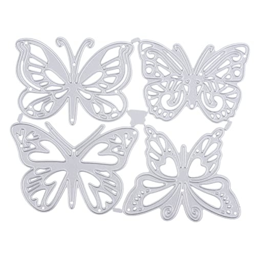 EPIGEIST 4 Stück Metalldämmerung sterben Ausschnitte Herstellung Schneiden Scrapbooking Handwerk Stanzformen Schmetterlinge Stanzteile aus Metall Kohlenstoffstahl Silber EPIGEIST 4 Stück Metalldämmerung sterben Ausschnitte Herstellung Schneiden Scrapbooking Handwerk Stanzformen Schmetterlinge Stanzteile aus Metall Kohlenstoffstahl Silber von EPIGEIST