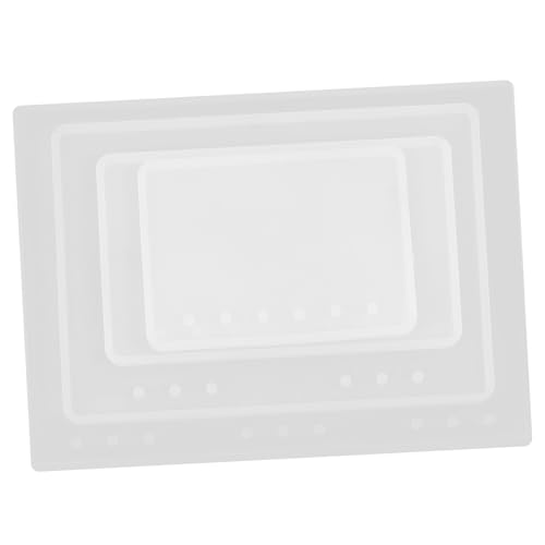 EPIGEIST 4 Stück Teiliges DIY Notizbuch Silikonform Kristallklare Epoxidharz Gießform für Kreative Bastelarbeiten Robuste Flexible Silikonformen für Einzigartige Personalisierte von EPIGEIST