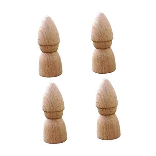 EPIGEIST 4 Stück Teiliges Holzpuppen DIY Natürlichem Holz Sichere Holzfiguren zum Bemalen als Bastelspielzeug und Holz dekoration für Puppenzubehör EPIGEIST 4 Stück Teiliges Holzpuppen DIY Natürlichem Holz Sichere Holzfiguren zum Bemalen als Bastelspielzeug und Holz dekoration für Puppenzubehör von EPIGEIST