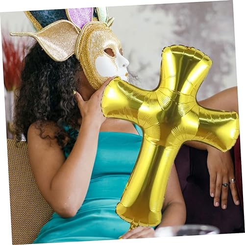 EPIGEIST 4 Stück Teiliges Kreuz Folienballon Goldfarben Dekorativ für Taufe Babyparty Geburtstag Vielseitige Partydeko für Konfirmation Kommunion und Festliche Anlässe EPIGEIST 4 Stück Teiliges Kreuz Folienballon Goldfarben Dekorativ für Taufe Babyparty Geburtstag Vielseitige Partydeko für Konfirmation Kommunion und Festliche Anlässe von EPIGEIST