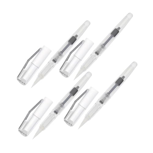 EPIGEIST 4 Stück Teiliges Pinselstift Füllfederhalter stil mit Nylonspitze Nachfüllbar Transparentem Tintenbehälter für Kalligrafie Aquarellmalerei Zeichnen und Anfänger zum Üben EPIGEIST 4 Stück Teiliges Pinselstift Füllfederhalter stil mit Nylonspitze Nachfüllbar Transparentem Tintenbehälter für Kalligrafie Aquarellmalerei Zeichnen und Anfänger zum Üben von EPIGEIST
