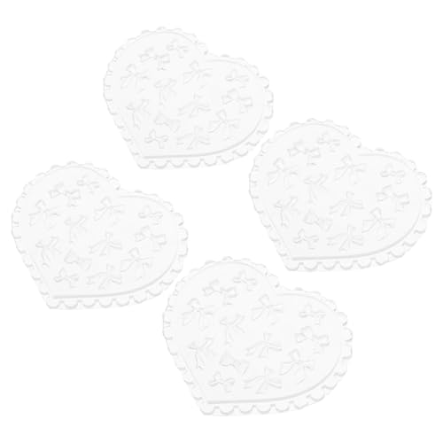 EPIGEIST 4 Stück Teiliges Silikon Nagel Formen Bowknot Nagelkunstform Wiederverwendbar Präzise DIY Nageldekoration Kompatibel mit Epoxidharz Resin Projekten von EPIGEIST