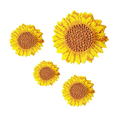 EPIGEIST 4 Stück Teiliges Sonnenblumen Stickerei zum Aufbügeln Bestickte Applikationen für Kleidung DIY Reparatur Dekoration Lebendige Blütenmotive für Kinderkleidung und Rucksäcke EPIGEIST 4 Stück Teiliges Sonnenblumen Stickerei zum Aufbügeln Bestickte Applikationen für Kleidung DIY Reparatur Dekoration Lebendige Blütenmotive für Kinderkleidung und Rucksäcke von EPIGEIST