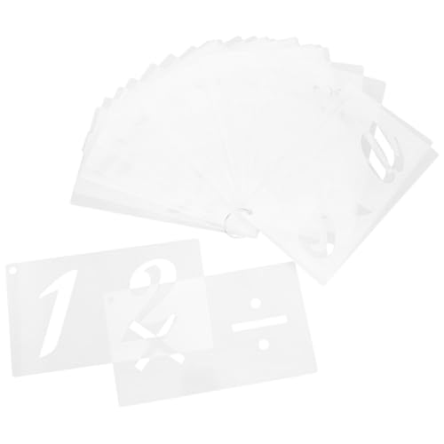 EPIGEIST 40 Blatt Teiliges Pet Buchstaben Schablonen Langlebige Große Sprühfarbe Schablonen für DIY Kunstprojekte Poster Scrapbook Geeignet für Kreative Malerei und Bastelarbeiten von EPIGEIST