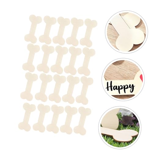EPIGEIST 40 Stück Teiliges Holzanhänger Knochenform Stabile DIY Geschenkanhänger Kreative Bastelverzierung für Geburtstagsgeschenke Haustierdeko Personalisierbar EPIGEIST 40 Stück Teiliges Holzanhänger Knochenform Stabile DIY Geschenkanhänger Kreative Bastelverzierung für Geburtstagsgeschenke Haustierdeko Personalisierbar von EPIGEIST