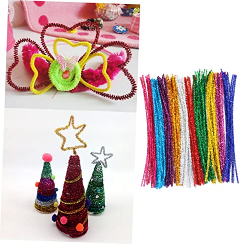 EPIGEIST 400 Stück Glitzernde Biegbare Wollstäbchen Bastelstäbe für Erwachsene Farbige DIY Twisting Rods zum Formen Kreative Flexible Sticks für Bastelprojekte und Partydekoration von EPIGEIST