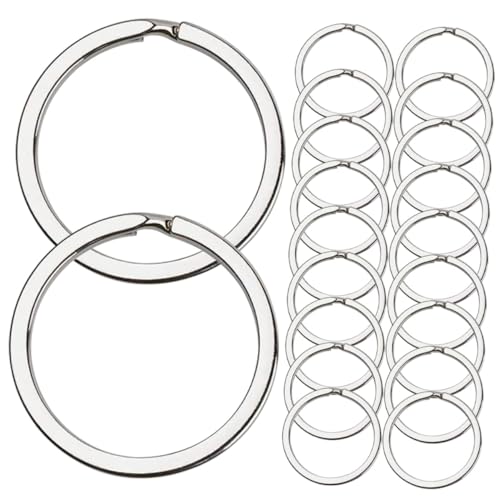 EPIGEIST 40Stücke DIY Metall Schlüsselanhänger Ringe Retro Stil Split Schlüsselringe für Schlüssel und Bastelzubehör Sicher und für Ihre Lieblingsanhänger von EPIGEIST