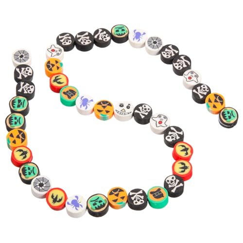 EPIGEIST 40Stücke Exquisite Halloween Perlen für Schmuck Polymer Clay Beads für Armbänder und Halsketten Designs für DIY Bastelprojekte Dekoration für Feste und Anlässe EPIGEIST 40Stücke Exquisite Halloween Perlen für Schmuck Polymer Clay Beads für Armbänder und Halsketten Designs für DIY Bastelprojekte Dekoration für Feste und Anlässe von EPIGEIST