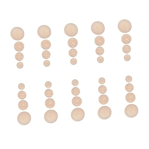 EPIGEIST 40Stücke Unfertige Halbe Hölzerne Bälle DIY Holzperlen Verschiedenen für Bastelprojekte und Heimdekoration für Erwachsene EPIGEIST 40Stücke Unfertige Halbe Hölzerne Bälle DIY Holzperlen Verschiedenen für Bastelprojekte und Heimdekoration für Erwachsene von EPIGEIST