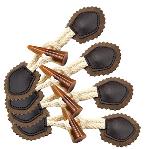 EPIGEIST 4Paare Hornknebelknöpfe Hochwertigem PU Leder Dekorative Knöpfe für Mäntel und Kleidung Langlebige Verschlüsse für Stilvolle Outfits für DIY Nähprojekte EPIGEIST 4Paare Hornknebelknöpfe Hochwertigem PU Leder Dekorative Knöpfe für Mäntel und Kleidung Langlebige Verschlüsse für Stilvolle Outfits für DIY Nähprojekte von EPIGEIST