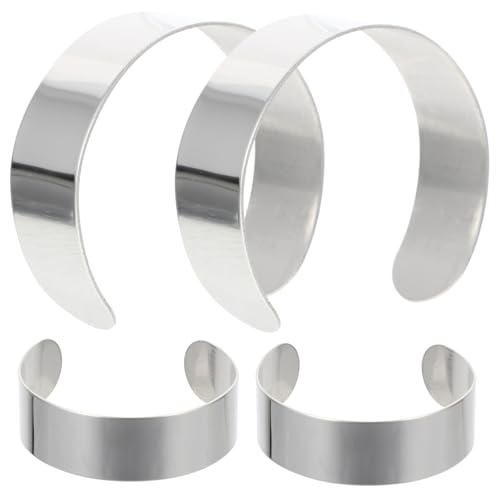 EPIGEIST 4Stücke Armband Innenkerne Biegung DIY Schmuckherstellung Armbandmanschettenblanks für Armbandgestaltung und EPIGEIST 4Stücke Armband Innenkerne Biegung DIY Schmuckherstellung Armbandmanschettenblanks für Armbandgestaltung und von EPIGEIST