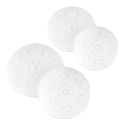 EPIGEIST 4Stücke Teiliges Schneeflocke Silikonform DIY Kristalltropfen Gießform für Einzigartige Handwerksprojekte und Dekorationen Geeignet für Accessoires und von EPIGEIST