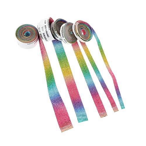 EPIGEIST 5 Rollen Selbstklebendes Strassband Glitzernde Dekobänder Regenbogenfarben Reihen Breiten Hochtemperaturbeständig für Kleidung Hochzeit und Bastelarbeiten EPIGEIST 5 Rollen Selbstklebendes Strassband Glitzernde Dekobänder Regenbogenfarben Reihen Breiten Hochtemperaturbeständig für Kleidung Hochzeit und Bastelarbeiten von EPIGEIST