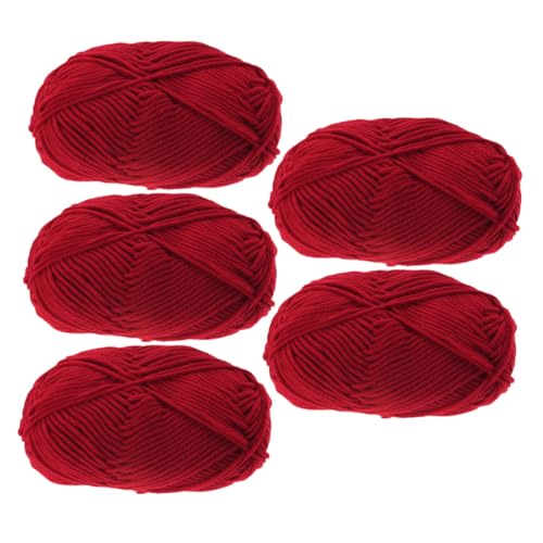 EPIGEIST 5 Rollen Weiches Baumwollgarn zum Stricken und Häkeln Hautfreundliches Langlebiges DIY Garn für Kleidung Accessoires Kinderdecken Schals und Handgefertigte Geschenke EPIGEIST 5 Rollen Weiches Baumwollgarn zum Stricken und Häkeln Hautfreundliches Langlebiges DIY Garn für Kleidung Accessoires Kinderdecken Schals und Handgefertigte Geschenke von EPIGEIST